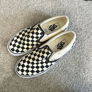 checkered vans size 8